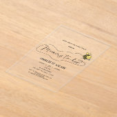 Niedliche Kleine Bee Baby Dusche Acryleinladungen (Ablage )