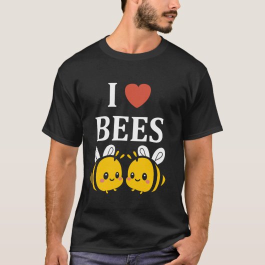 Niedliche kleine Biene Funny einfach in der Liebe  T-Shirt (Vorderseite)