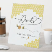 Niedliche Kleine Bienen Honeycomb Babydusche Geträ Sockelschild (In Situ)