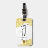 Niedliche Kleine Bienen Honeycomb Gepäckanhänger (Vorderseite vertikal)