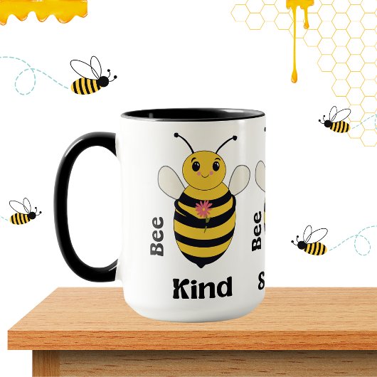 Niedliche kleine Bienen - seien Sie freundlich | S Tasse