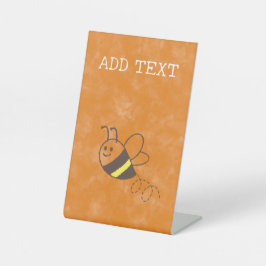 Niedliche Kleine Bienenflying Watercolor Babydusch Sockelschild