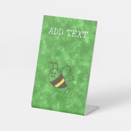 Niedliche Kleine Bienenflying Watercolor Babydusch Sockelschild