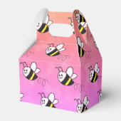 Niedliche Kleine Bienenmuster Wasserfarben Babydus Geschenkschachtel (Rückseite)