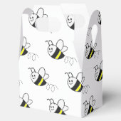 Niedliche Kleine Bienenmuster White Baby Dusche Geschenkschachtel (Geöffnet)