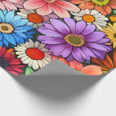 Niedliche kleine Blume Geschenkpapier (Ecke)