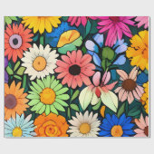 Niedliche kleine Blume Geschenkpapier (Flach)