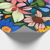 Niedliche kleine Blume Geschenkpapier (Ecke)