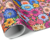 Niedliche kleine Blume Geschenkpapier (Rolleneckpunkt)
