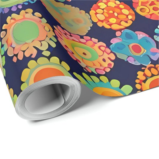 Niedliche kleine Blume Geschenkpapier (Rolleneckpunkt)