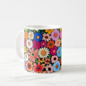 Niedliche kleine Blume Kaffeetasse (Vorderseite Links)