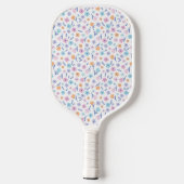 Niedliche kleine Blume Pickleball Schläger (Rückseite)