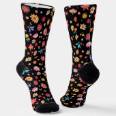 Niedliche kleine Blume Socken (Gewinkelt)