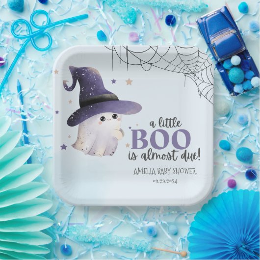 Niedliche kleine Bogen Wasserfarbenfall Junge Dusc Pappteller (Party)