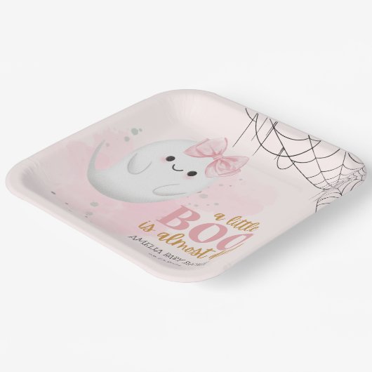 Niedliche kleine Bogen Wasserfarbenfall Mädchen Du Pappteller (Gewinkelt)