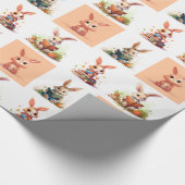 Niedliche kleine Bollen lesen Geschenkpapier (Ecke)