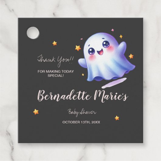 Niedliche kleine Boo-schöne Babydusche Geschenkanhänger (Vorderseite)