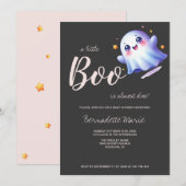 Niedliche kleine boo-schöne Halloween-Kinderdusche Einladung (Vorne/Hinten)