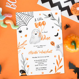 Niedliche kleine Boom Halloween-Babydusche Einladung