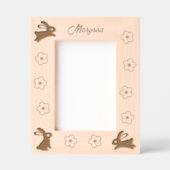 Niedliche kleine Bunnies und Blume 12x18 Geätzte Rahmen (Vorderseite)
