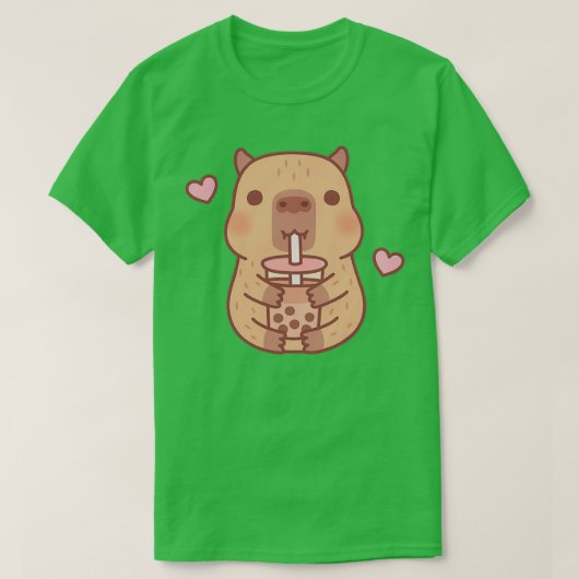 Niedliche kleine Capybara-Lieben Bubble Tee (Design vorne)