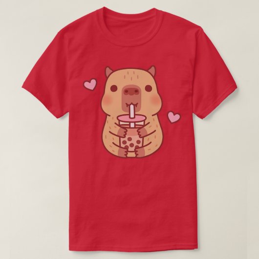 Niedliche kleine Capybara-Lieben Bubble Tee (Design vorne)