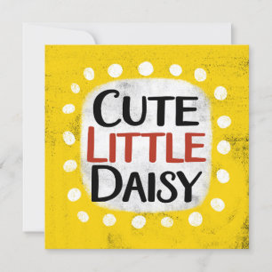 Niedliche kleine Daisy Grußkarte Karte
