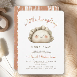 Niedliche Kleine Dumpling Babydusche Einladung