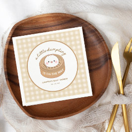 Niedliche Kleine Dumpling Babydusche Serviette