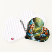 Niedliche kleine Elfe im Fluss Notizblock (Innenseite)