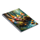 Niedliche kleine Elfen im Fluss Notizblock (Rechte Seite)