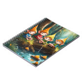 Niedliche kleine Elfen im Fluss Notizblock (Linke Seite)