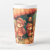 Niedliche kleine Elfen unter den Pilzen Milchtasse (Vorderseite)