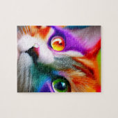 Niedliche Kleine Farben für den Kätzchen Regenboge Puzzle (Horizontal)