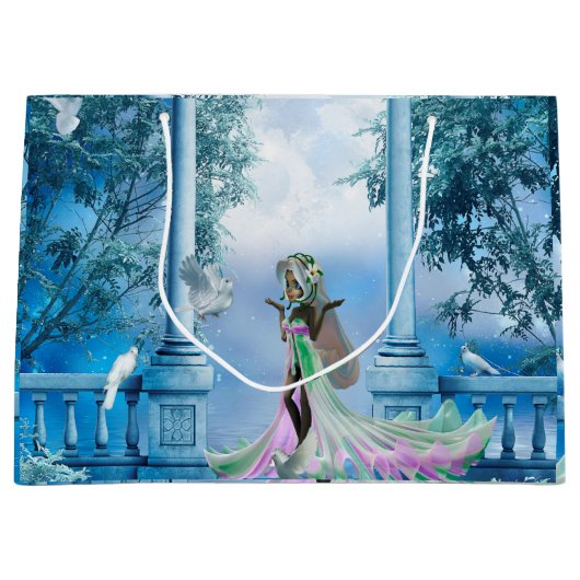 Niedliche kleine Fee Große Geschenktüte (Vorderseite)