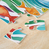 Niedliche kleine Fische Puzzle. Puzzle (Seite)