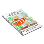 Niedliche kleine Fischerbäder in einem Pool Notizblock (Rechte Seite)