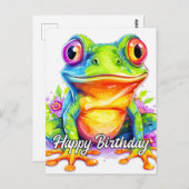 Niedliche kleine Froggie Postkarte (Vorne/Hinten)