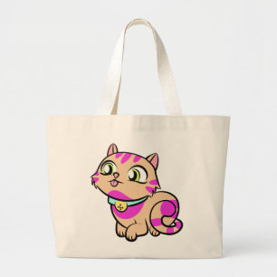 NIEDLICHE KLEINE Fuchsia UND BEIGE KÜCHE Jumbo Stoffbeutel