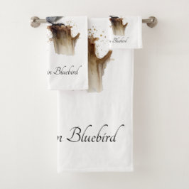 Niedliche Kleine Gebirgswasserfarbe, kundenspezifi Badhandtuch Set