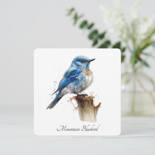 Niedliche Kleine Gebirgswasserfarbe, kundenspezifi Einladung (Stehend Vorderseite)