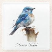 Niedliche Kleine Gebirgswasserfarbe, kundenspezifi Glasuntersetzer (Vorderseite)