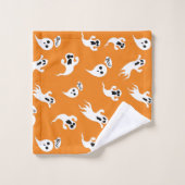 Niedliche kleine Geister Beängstigend Spaß Hallowe Badhandtuch Set (Waschlappen)