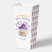 Niedliche kleine Gespenst- und Spinnennetz-Babydus Geschenkschachtel (Rückseite)