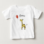 Niedliche kleine Giraffe Baby T-shirt (Vorderseite)