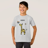 niedliche kleine Giraffe mit Ballons T - Shirt (Vorne ganz)