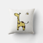 niedliche kleine Giraffe mit Balloons Kissen (Rückseite)