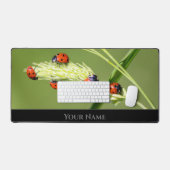 Niedliche kleine glückliche Ladybugs für positive  Schreibtischunterlage (Tastatur & Maus)