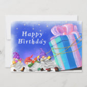 Niedliche kleine Gnome bringen ein tolles Geschenk (Vorderseite)