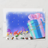 Niedliche kleine Gnome bringen ein tolles Geschenk (Rückseite)